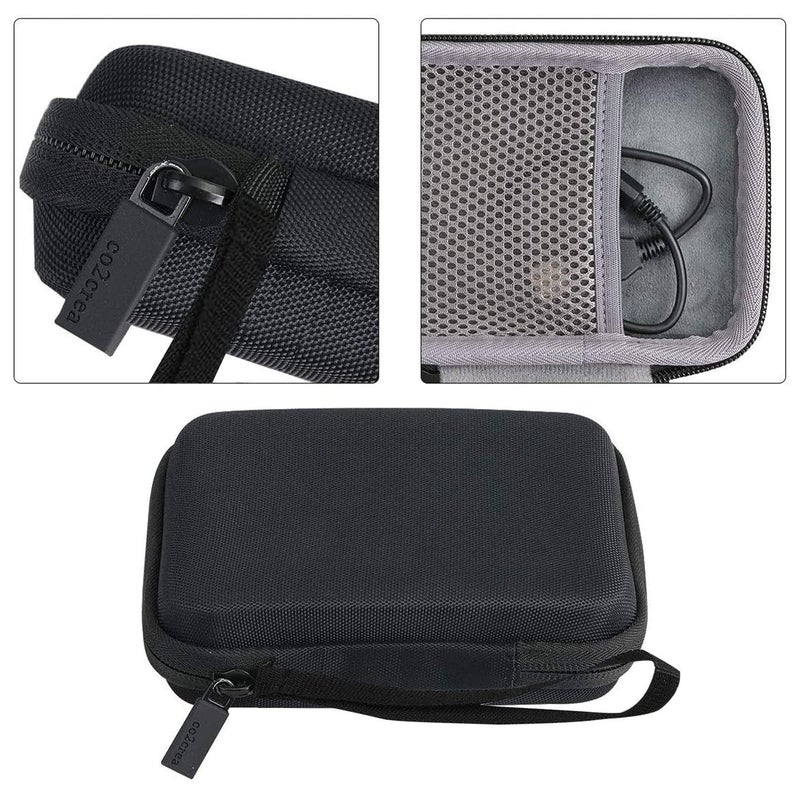 co2CREA Hard Travel Case Replacement for Samsung T7 Touch Portable SSD 500GB 1TB 2TB External Solid State Drives (Black Case + Inside Grey) - Image 2